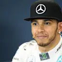 Lewis Hamilton (GBR) Mercedes AMG F1 in the press conference at Formula One World Championship, Rd17, Mexican Grand Prix, Qualifying, Circuit Hermanos Rodriguez, Mexico City, Mexico, Saturday 31 October 2015. © Sutton Motorsport Images