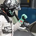 Pole sitter Nico Rosberg (GER) Mercedes AMG F1 celebrates in parc ferme at Formula One World Championship, Rd17, Mexican Grand Prix, Qualifying, Circuit Hermanos Rodriguez, Mexico City, Mexico, Saturday 31 October 2015. © Sutton Motorsport Images