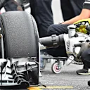 Mercedes AMG F1 W06 front wheel and brake cooling fan at Formula One World Championship, Rd17, Mexican Grand Prix, Qualifying, Circuit Hermanos Rodriguez, Mexico City, Mexico, Saturday 31 October 2015. © Sutton Motorsport Images