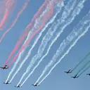 Air display at Formula One World Championship, Rd17, Mexican Grand Prix, Race, Circuit Hermanos Rodriguez, Mexico City, Mexico, Sunday 1  November 2015. © Sutton Motorsport Images