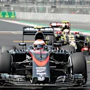Jenson Button (GBR) McLaren MP4-30 on the grid at Formula One World Championship, Rd17, Mexican Grand Prix, Race, Circuit Hermanos Rodriguez, Mexico City, Mexico, Sunday 1  November 2015. © Sutton Motorsport Images