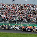Daniel Ricciardo (AUS) Red Bull Racing RB11 at the start of the race at Formula One World Championship, Rd17, Mexican Grand Prix, Race, Circuit Hermanos Rodriguez, Mexico City, Mexico, Sunday 1  November 2015. © Sutton Motorsport Images