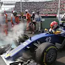 Felipe Nasr (BRA) Sauber C34 retires after spinning out of the race at Formula One World Championship, Rd17, Mexican Grand Prix, Race, Circuit Hermanos Rodriguez, Mexico City, Mexico, Sunday 1  November 2015. © Sutton Motorsport Images