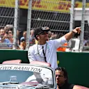 Lewis Hamilton (GBR) Mercedes AMG F1 on the drivers parade at Formula One World Championship, Rd17, Mexican Grand Prix, Race, Circuit Hermanos Rodriguez, Mexico City, Mexico, Sunday 1  November 2015. © Sutton Motorsport Images