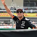 Sergio Perez (MEX) Force India on the drivers parade at Formula One World Championship, Rd17, Mexican Grand Prix, Race, Circuit Hermanos Rodriguez, Mexico City, Mexico, Sunday 1  November 2015. © Sutton Motorsport Images