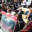 Nigel Mansell (GBR) and Bernie Ecclestone (GBR) CEO Formula One Group (FOM) at Formula One World Championship, Rd17, Mexican Grand Prix, Race, Circuit Hermanos Rodriguez, Mexico City, Mexico, Sunday 1 November 2015. © Sutton Motorsport Images