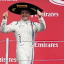 Valtteri Bottas (FIN) Williams celebrates on the podium at Formula One World Championship, Rd17, Mexican Grand Prix, Race, Circuit Hermanos Rodriguez, Mexico City, Mexico, Sunday 1  November 2015. © Sutton Motorsport Images