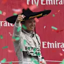 Race winner Nico Rosberg (GER) Mercedes AMG F1 celebrates on the podium with the champagne at Formula One World Championship, Rd17, Mexican Grand Prix, Race, Circuit Hermanos Rodriguez, Mexico City, Mexico, Sunday 1  November 2015. © Sutton Motorsport Images