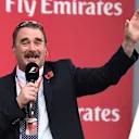 Nigel Mansell (GBR) on the podium at Formula One World Championship, Rd17, Mexican Grand Prix, Race, Circuit Hermanos Rodriguez, Mexico City, Mexico, Sunday 1  November 2015. © Sutton Motorsport Images