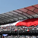 Fans and giant flag at Formula One World Championship, Rd17, Mexican Grand Prix, Race, Circuit Hermanos Rodriguez, Mexico City, Mexico, Sunday 1  November 2015. © Sutton Motorsport Images