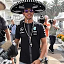 Lewis Hamilton (GBR) Mercedes AMG F1 with Sombrero at Formula One World Championship, Rd17, Mexican Grand Prix, Preparations, Circuit Hermanos Rodriguez, Mexico City, Mexico, Thursday 29 October 2015. © Sutton Motorsport Images