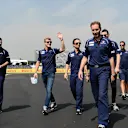 Marcus Ericsson (SWE) Sauber walks the track at Formula One World Championship, Rd17, Mexican Grand Prix, Preparations, Circuit Hermanos Rodriguez, Mexico City, Mexico, Thursday 29 October 2015. © Sutton Motorsport Images