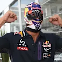 Daniel Ricciardo (AUS) Red Bull Racing in Lucha Libre mask at Formula One World Championship, Rd17, Mexican Grand Prix, Preparations, Circuit Hermanos Rodriguez, Mexico City, Mexico, Thursday 29 October 2015. © Sutton Motorsport Images