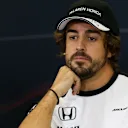 Fernando Alonso (ESP) McLaren at the press conference at Formula One World Championship, Rd17, Mexican Grand Prix, Preparations, Circuit Hermanos Rodriguez, Mexico City, Mexico, Thursday 29 October 2015. © Sutton Motorsport Images