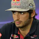 Carlos Sainz (ESP) Scuderia Toro Rosso at the press conference at Formula One World Championship, Rd17, Mexican Grand Prix, Preparations, Circuit Hermanos Rodriguez, Mexico City, Mexico, Thursday 29 October 2015. © Sutton Motorsport Images
