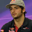 Carlos Sainz (ESP) Scuderia Toro Rosso at the press conference at Formula One World Championship, Rd17, Mexican Grand Prix, Preparations, Circuit Hermanos Rodriguez, Mexico City, Mexico, Thursday 29 October 2015. © Sutton Motorsport Images