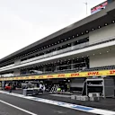 Pit lane at Formula One World Championship, Rd17, Mexican Grand Prix, Preparations, Circuit Hermanos Rodriguez, Mexico City, Mexico, Wednesday 28 October 2015. © Sutton Motorsport Images