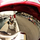 Daniel Ricciardo (AUS) Red Bull Racing RB11 reflected in a firemans helmet at Formula One World Championship, Rd6, Monaco Grand Prix Qualifying, Monte-Carlo, Monaco, Saturday 23 May 2015. © Sutton Motorsport Images