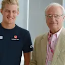 Marcus Ericsson (SWE) Sauber and His Majesty The King Carl XVI Gustaf of Sweden at Formula One World Championship, Rd6, Monaco Grand Prix Qualifying, Monte-Carlo, Monaco, Saturday 23 May 2015. © Sutton Motorsport Images