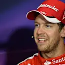 Sebastian Vettel (GER) Ferrari at the Qualifying Press Conference at Formula One World Championship, Rd6, Monaco Grand Prix Qualifying, Monte-Carlo, Monaco, Saturday 23 May 2015. © Sutton Motorsport Images