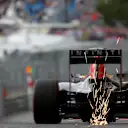Daniel Ricciardo (AUS) Red Bull Racing RB11 sparks at Formula One World Championship, Rd6, Monaco Grand Prix Qualifying, Monte-Carlo, Monaco, Saturday 23 May 2015. © Sutton Motorsport Images
