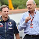 Ron Dennis (GBR) McLaren Executive Chairman and Christian Horner (GBR) Red Bull Racing Team Principal at Formula One World Championship, Rd6, Monaco Grand Prix Qualifying, Monte-Carlo, Monaco, Saturday 23 May 2015. © Sutton Motorsport Images