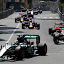 Lewis Hamilton (GBR) Mercedes AMG F1 W06 leads at the start of the race at Formula One World Championship, Rd6, Monaco Grand Prix Race, Monte-Carlo, Monaco, Sunday 24 May 2015. © Sutton Motorsport Images
