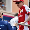 Valtteri Bottas (FIN) Williams and Kimi Raikkonen (FIN) Ferrari on the drivers parade at Formula One World Championship, Rd6, Monaco Grand Prix Race, Monte-Carlo, Monaco, Sunday 24 May 2015. © Sutton Motorsport Images