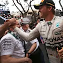 Race winner Nico Rosberg (GER) Mercedes AMG F1 celebrates in parc ferme at Formula One World Championship, Rd6, Monaco Grand Prix Race, Monte-Carlo, Monaco, Sunday 24 May 2015. © Sutton Motorsport Images