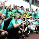 Race winner Nico Rosberg (GER) Mercedes AMG F1 celebrates with the team at Formula One World Championship, Rd6, Monaco Grand Prix Race, Monte-Carlo, Monaco, Sunday 24 May 2015. © Sutton Motorsport Images