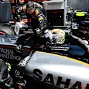 Sergio Perez (MEX) Force India VJM08 on the grid at Formula One World Championship, Rd6, Monaco Grand Prix Race, Monte-Carlo, Monaco, Sunday 24 May 2015. © Sutton Motorsport Images