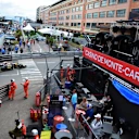 Action at La Rascasse at Formula One World Championship, Rd6, Monaco Grand Prix Practice, Monte-Carlo, Monaco, Thursday 21  May 2015. © Sutton Motorsport Images