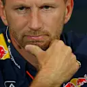 Christian Horner (GBR) Red Bull Racing Team Principal in the Press Conference at Formula One World Championship, Rd6, Monaco Grand Prix Practice, Monte-Carlo, Monaco, Thursday 21  May 2015. © Sutton Motorsport Images