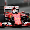 Sebastian Vettel (GER) Ferrari SF15-T at Formula One World Championship, Rd6, Monaco Grand Prix Practice, Monte-Carlo, Monaco, Thursday 21  May 2015. © Sutton Motorsport Images