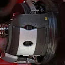 Ferrari SF15-T front wheel hub detail at Formula One World Championship, Rd6, Monaco Grand Prix Preparations, Monte-Carlo, Monaco, Wednesday 20 May 2015. © Sutton Motorsport Images