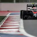 Jenson Button (GBR) McLaren MP4-30 at Formula One World Championship, Rd15, Russian Grand Prix, Practice, Sochi Autodrom, Sochi, Krasnodar Krai, Russia, Friday 9 October 2015. © Sutton Motorsport Images