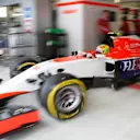 Roberto Merhi (ESP) Marussia at Formula One World Championship, Rd15, Russian Grand Prix, Practice, Sochi Autodrom, Sochi, Krasnodar Krai, Russia, Friday 9 October 2015. © Sutton Motorsport Images