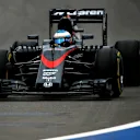 Fernando Alonso (ESP) McLaren MP4-30 at Formula One World Championship, Rd15, Russian Grand Prix, Practice, Sochi Autodrom, Sochi, Krasnodar Krai, Russia, Friday 9 October 2015. © Sutton Motorsport Images