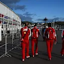 Ferrari personnel at Formula One World Championship, Rd15, Russian Grand Prix, Practice, Sochi Autodrom, Sochi, Krasnodar Krai, Russia, Friday 9 October 2015. © Sutton Motorsport Images