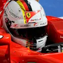 Sebastian Vettel (GER) Ferrari SF15-T at Formula One World Championship, Rd15, Russian Grand Prix, Practice, Sochi Autodrom, Sochi, Krasnodar Krai, Russia, Friday 9 October 2015. © Sutton Motorsport Images