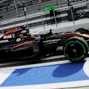 Fernando Alonso (ESP) McLaren MP4-30 at Formula One World Championship, Rd15, Russian Grand Prix, Practice, Sochi Autodrom, Sochi, Krasnodar Krai, Russia, Friday 9 October 2015. © Sutton Motorsport Images