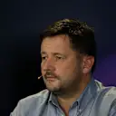 Paul Hembery (GBR) Pirelli Motorsport Director in the press conference at Formula One World Championship, Rd15, Russian Grand Prix, Practice, Sochi Autodrom, Sochi, Krasnodar Krai, Russia, Friday 9 October 2015. © Sutton Motorsport Images