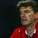 Graeme Lowdon (GBR) Marussia in the press conference at Formula One World Championship, Rd15, Russian Grand Prix, Practice, Sochi Autodrom, Sochi, Krasnodar Krai, Russia, Friday 9 October 2015. © Sutton Motorsport Images