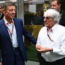 Dmitry Kozak (RUS) Deputy Prime Minister of the Russian Federation and Bernie Ecclestone (GBR) CEO Formula One Group (FOM) at Formula One World Championship, Rd15, Russian Grand Prix, Practice, Sochi Autodrom, Sochi, Krasnodar Krai, Russia, Friday 9 October 2015. © Sutton Motorsport Images