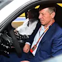 Dmitry Kozak (RUS) Deputy Prime Minister of the Russian Federation and Formula One group CEO Bernie Ecclestone (GBR) in the Safety Car at Formula One World Championship, Rd15, Russian Grand Prix, Practice, Sochi Autodrom, Sochi, Krasnodar Krai, Russia, Friday 9 October 2015. © Sutton Motorsport Images