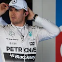 Nico Rosberg (GER) Mercedes AMG F1 celebrates in parc ferme at Formula One World Championship, Rd15, Russian Grand Prix, Qualifying, Sochi Autodrom, Sochi, Krasnodar Krai, Russia, Saturday 10 October 2015. © Sutton Motorsport Images