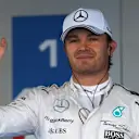 Pole sitter Nico Rosberg (GER) Mercedes AMG F1 celebrates in parc ferme at Formula One World Championship, Rd15, Russian Grand Prix, Qualifying, Sochi Autodrom, Sochi, Krasnodar Krai, Russia, Saturday 10 October 2015. © Sutton Motorsport Images