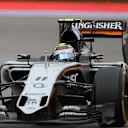 Sergio Perez (MEX) Force India VJM08 at Formula One World Championship, Rd15, Russian Grand Prix, Race, Sochi Autodrom, Sochi, Krasnodar Krai, Russia, Sunday 11 October 2015. © Sutton Motorsport Images