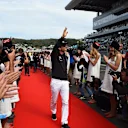 Nico Rosberg (GER) Mercedes AMG F1 on the driver parade  at Formula One World Championship, Rd15, Russian Grand Prix, Race, Sochi Autodrom, Sochi, Krasnodar Krai, Russia, Sunday 11 October 2015. © Sutton Motorsport Images