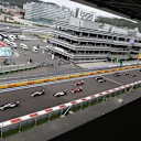 Nico Rosberg (GER) Mercedes AMG F1 W06 leads at the start of the race at Formula One World Championship, Rd15, Russian Grand Prix, Race, Sochi Autodrom, Sochi, Krasnodar Krai, Russia, Sunday 11 October 2015. © Sutton Motorsport Images